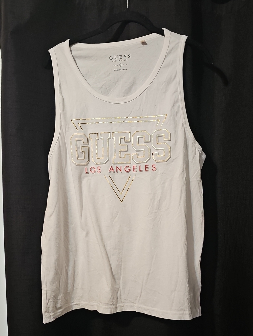 Men's Guess White Tank M
